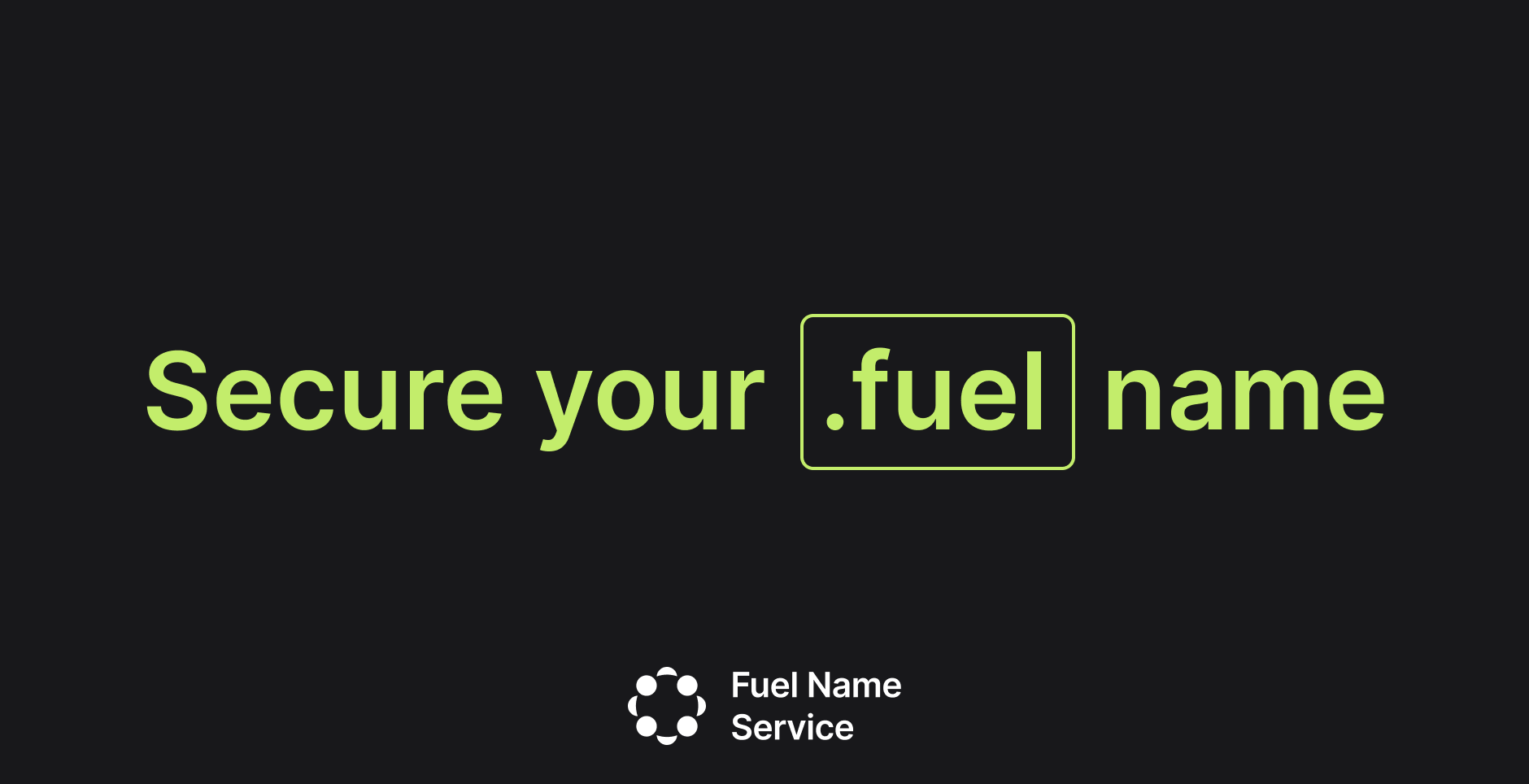 Fuel Name Service - FNS Domains